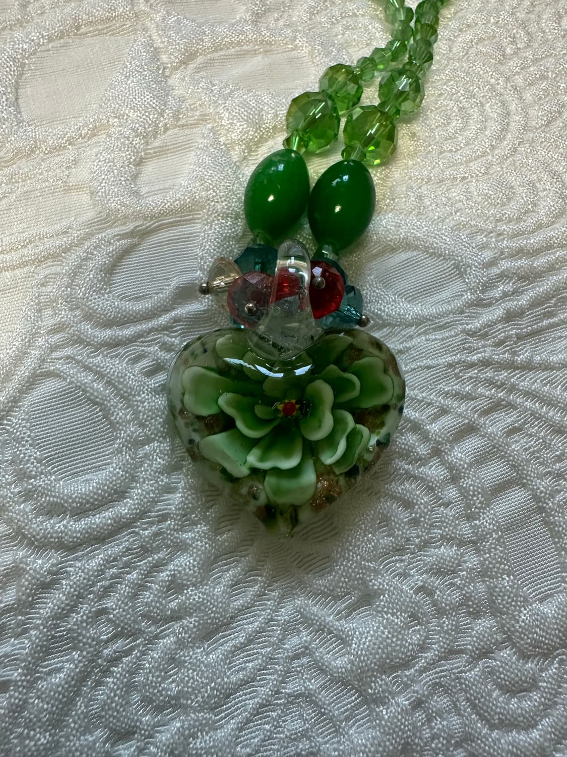 Art glass heart necklace 상품이미지2