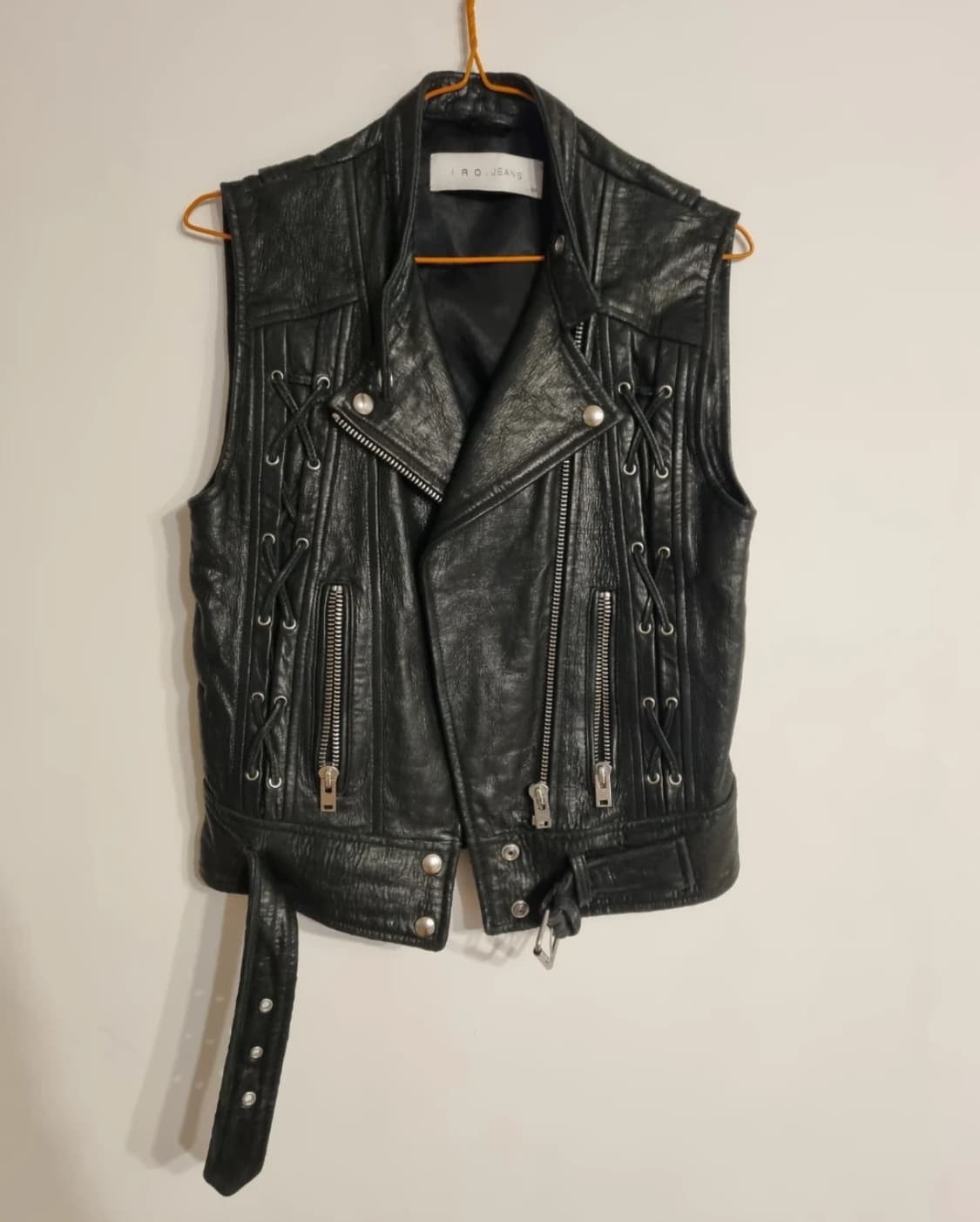 IRO 리얼  양가죽 베스트 블랙 34 상품이미지2