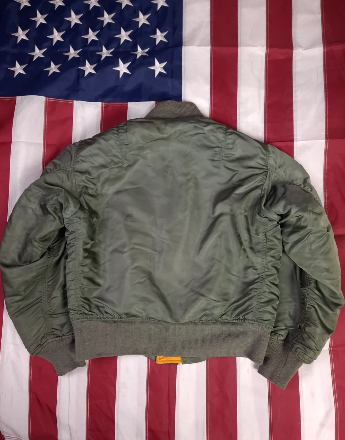 오리지날 미국제조 알파사 65년 미공군 지급용 울파일 MA-1 항공점퍼 상품이미지6