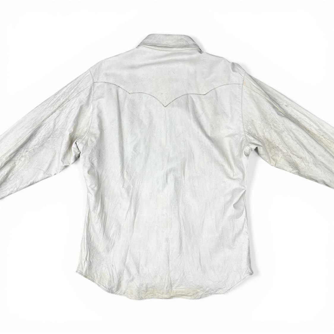 90's Fine Sportswear 카우 레더 셔츠 상품이미지2