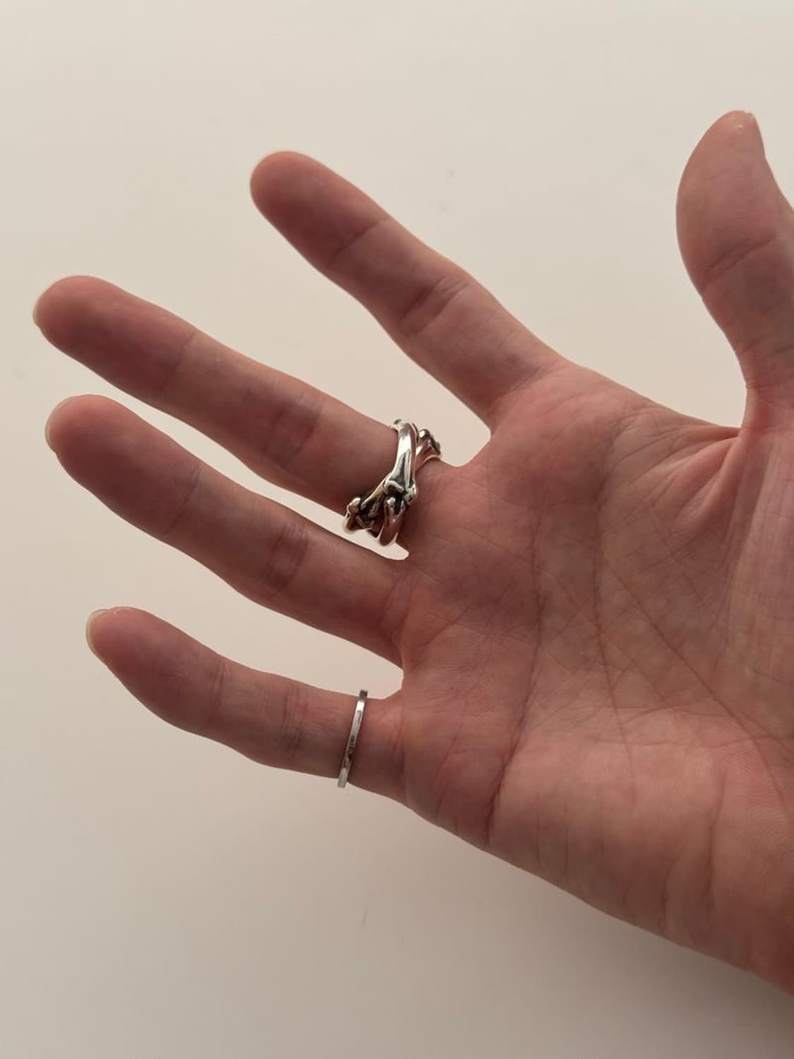 BONE SHAPE DUAL RING 듀얼 링 상품이미지2