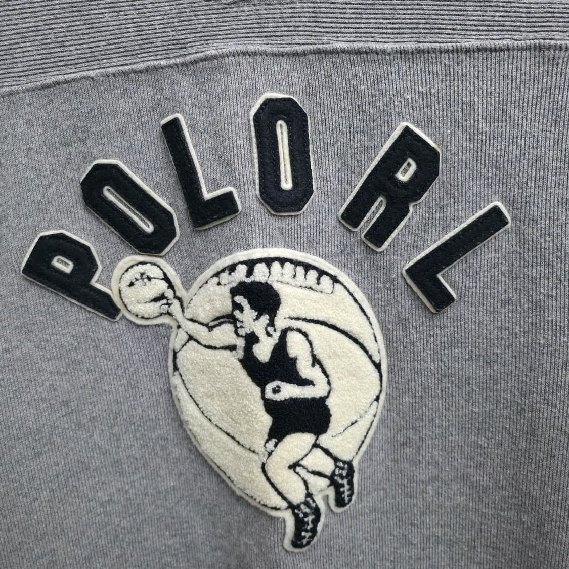 [S] 90s 폴로 랄프로렌 바스켓볼 펠트 트레이닝 롱슬리브 상품이미지5