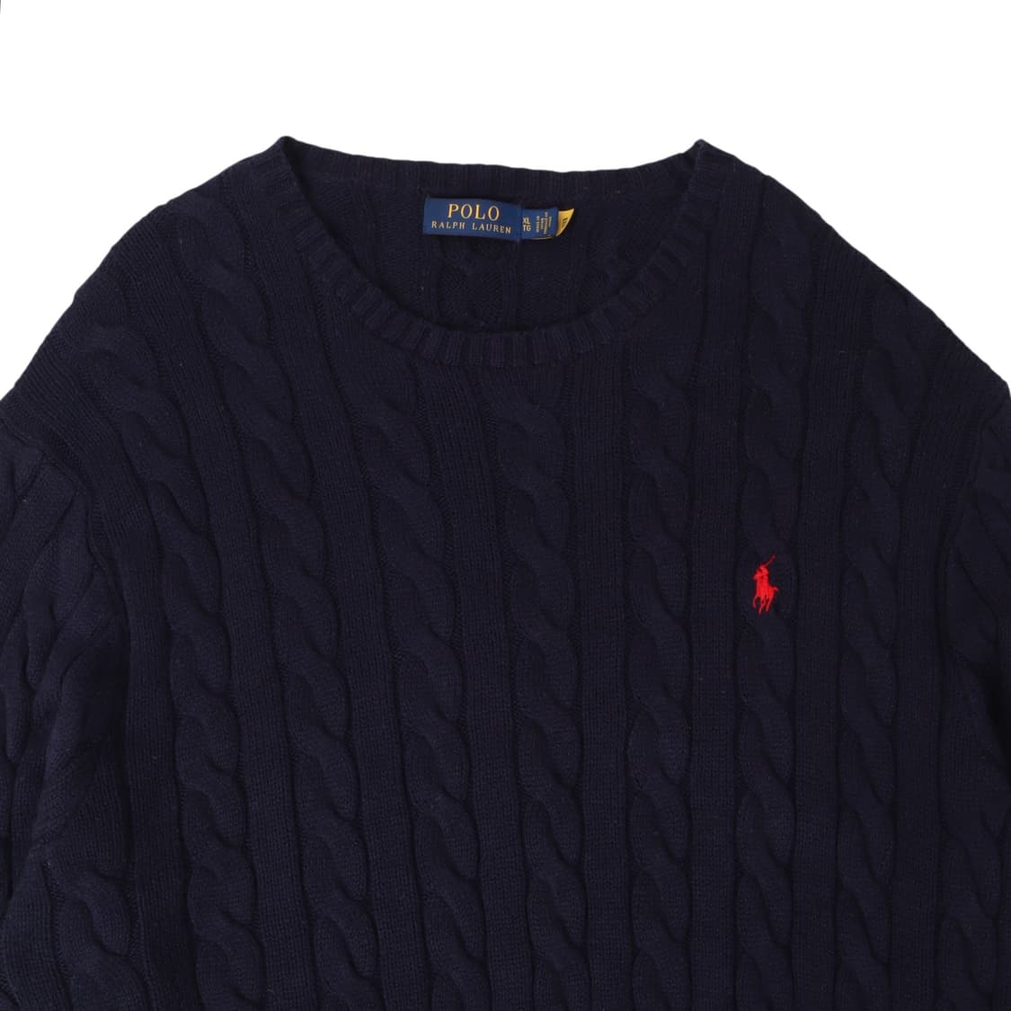 폴로 랄프로렌 qr 네이비 베이직포니 케이블 니트 스웨터 상품이미지2