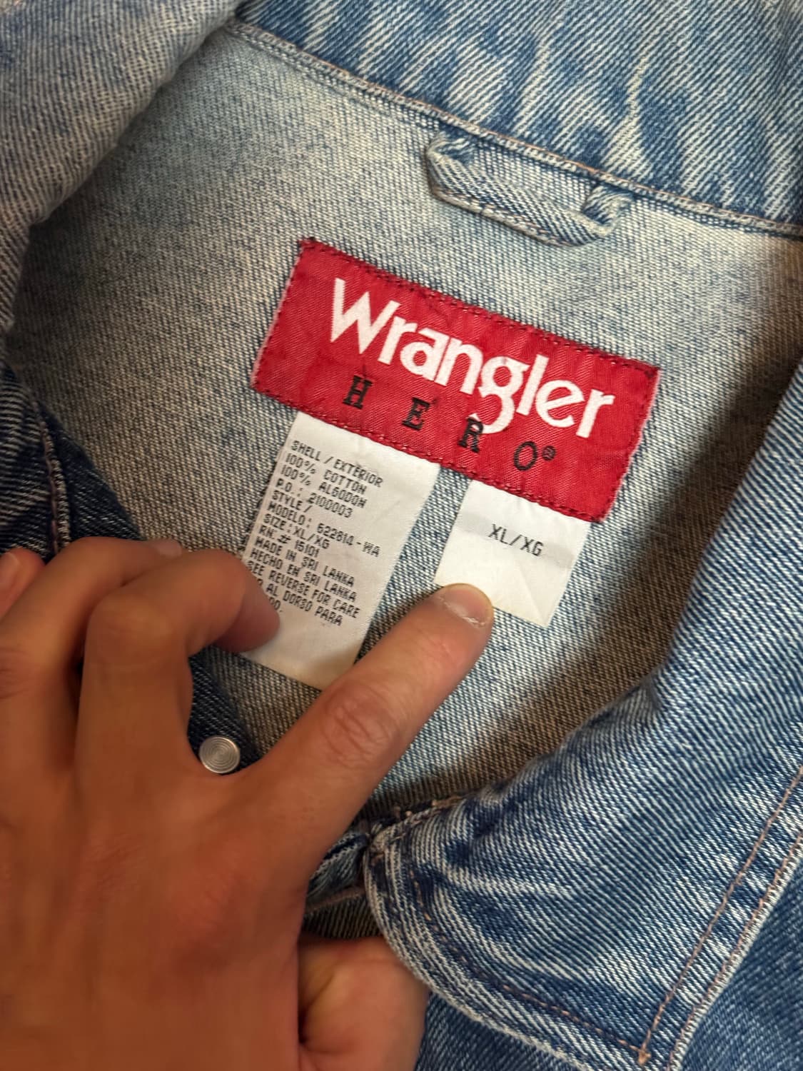 90's 랭글러 리바이스 타입3 스타일 데님 자켓 상품이미지4