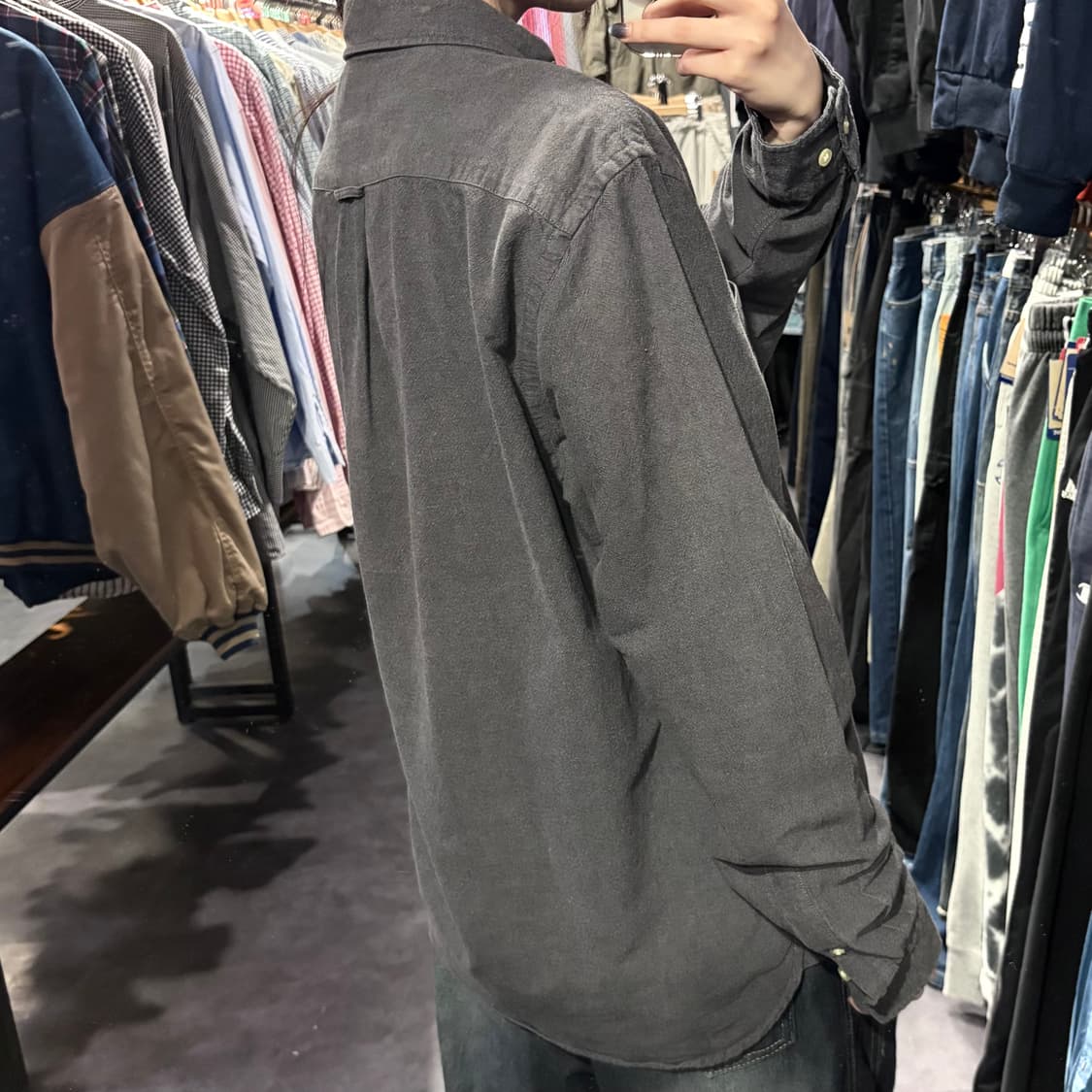 [IM] Carhartt 칼하트 긴팔 셔츠 차콜그레이 상품이미지5