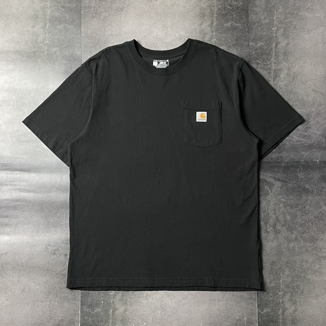 CARHARTT 칼하트K87 빈티지 블랙 포켓 반팔 티셔츠 A01037 상품이미지1