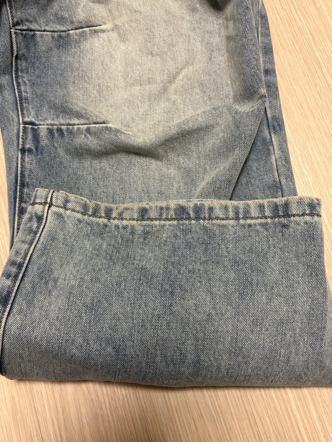 노드 와이드 배기 데님팬츠 1사이즈 상품이미지8