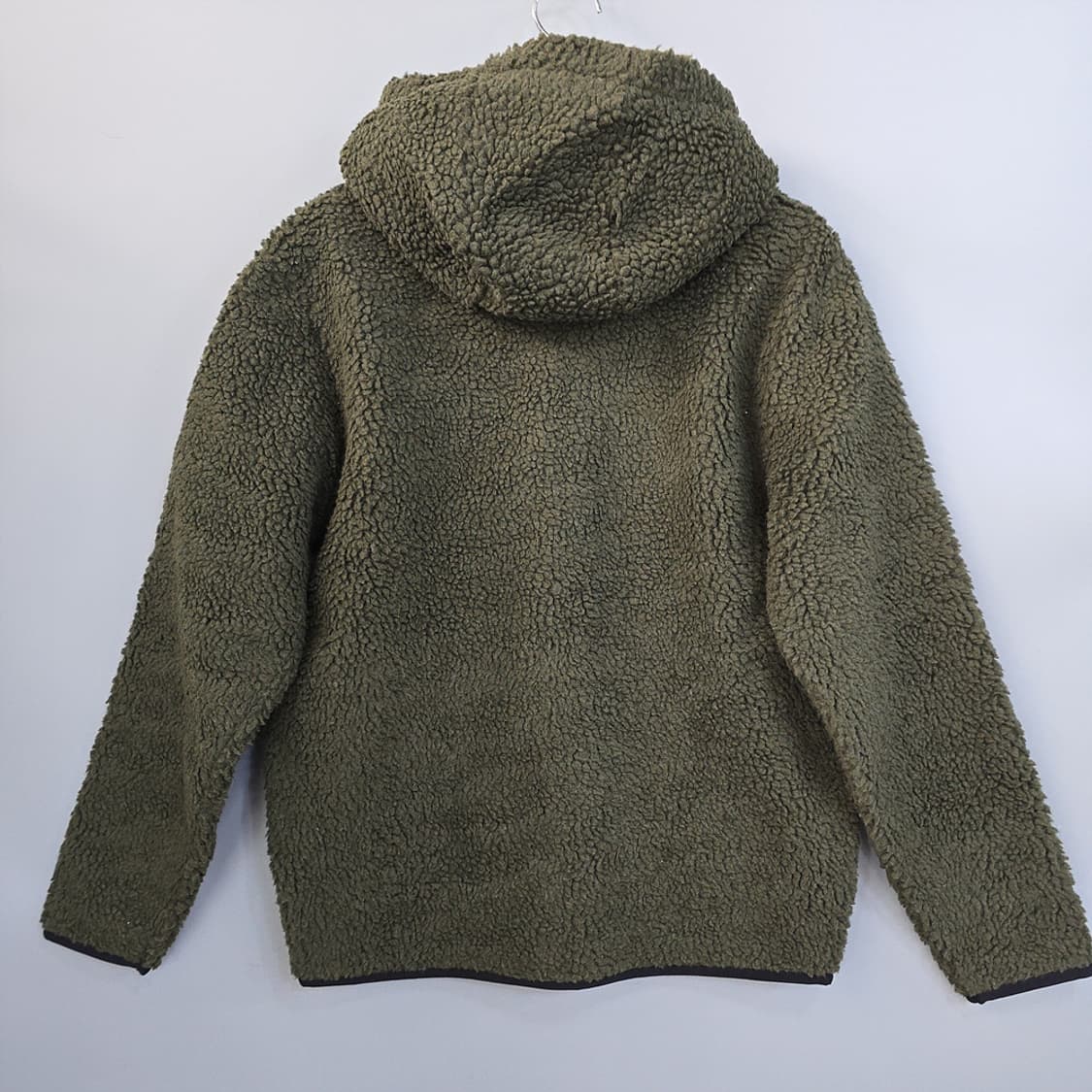 새제품)쿨트(Kulte) 셰르파 후드 집업 카키 S 상품이미지4