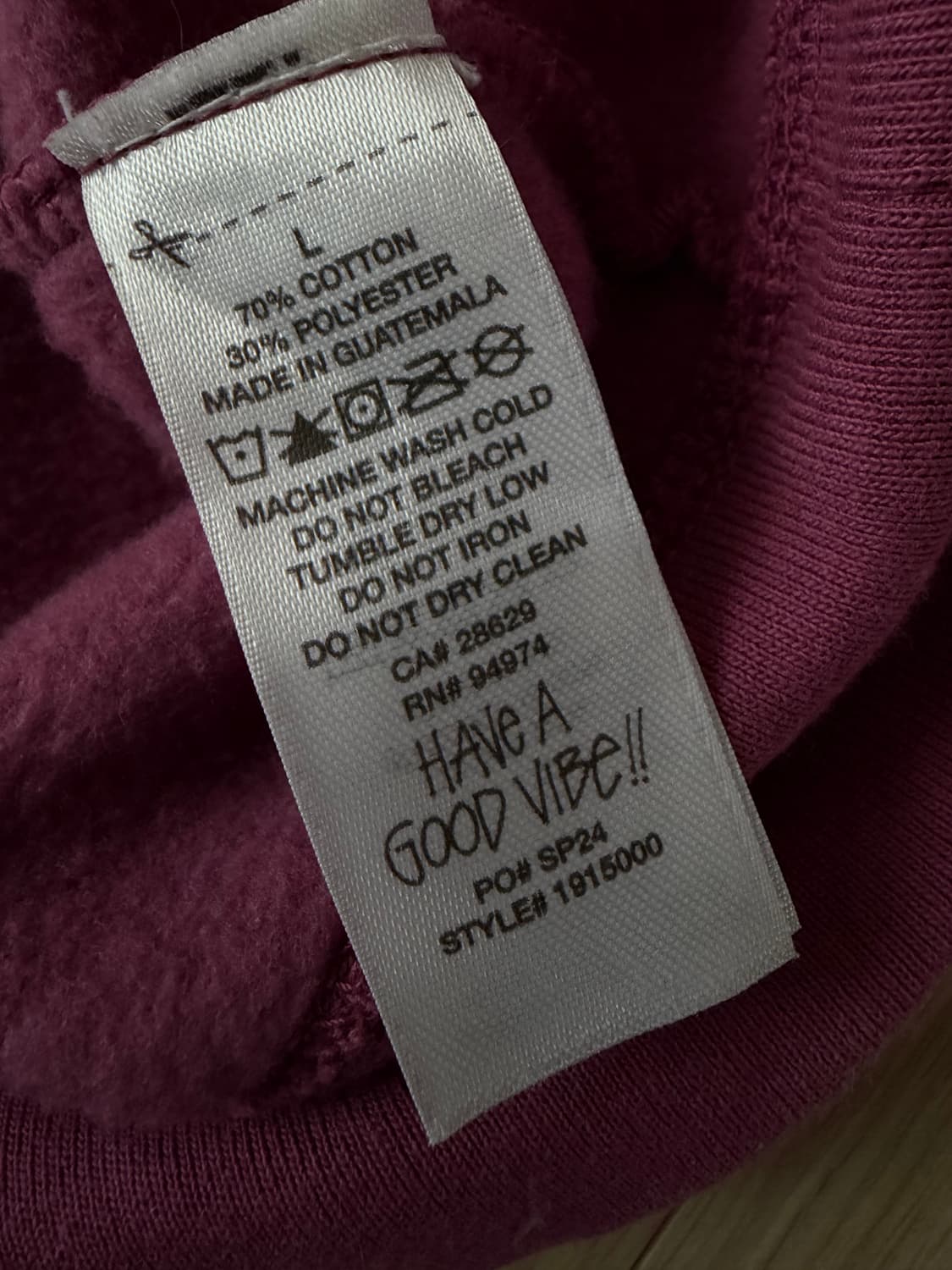 스투시 맨투맨 베리 L 상품이미지5