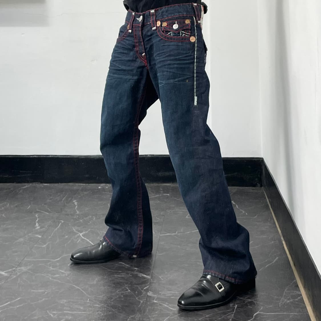 트루릴리전 Billy Super T 와이드 데님 팬츠 상품이미지2