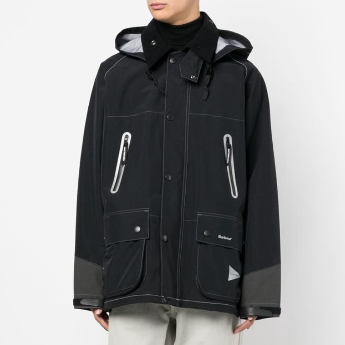 앤드원더 바버 3L 자켓 블랙 L 상품이미지5
