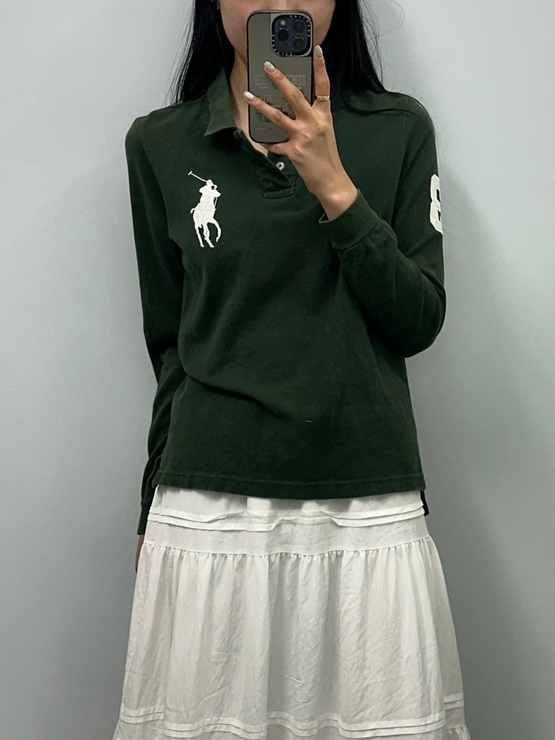 폴로 랄프로렌 빅포니 그린 긴팔 카라티 상품이미지1