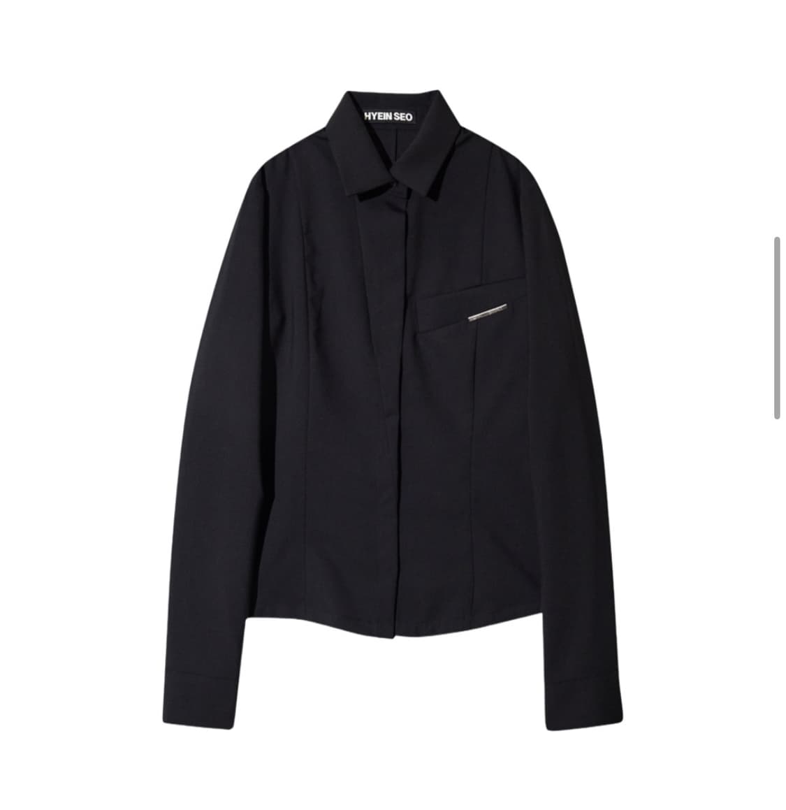 hyein seo 혜인서 슬림 울 셔츠 상품이미지1