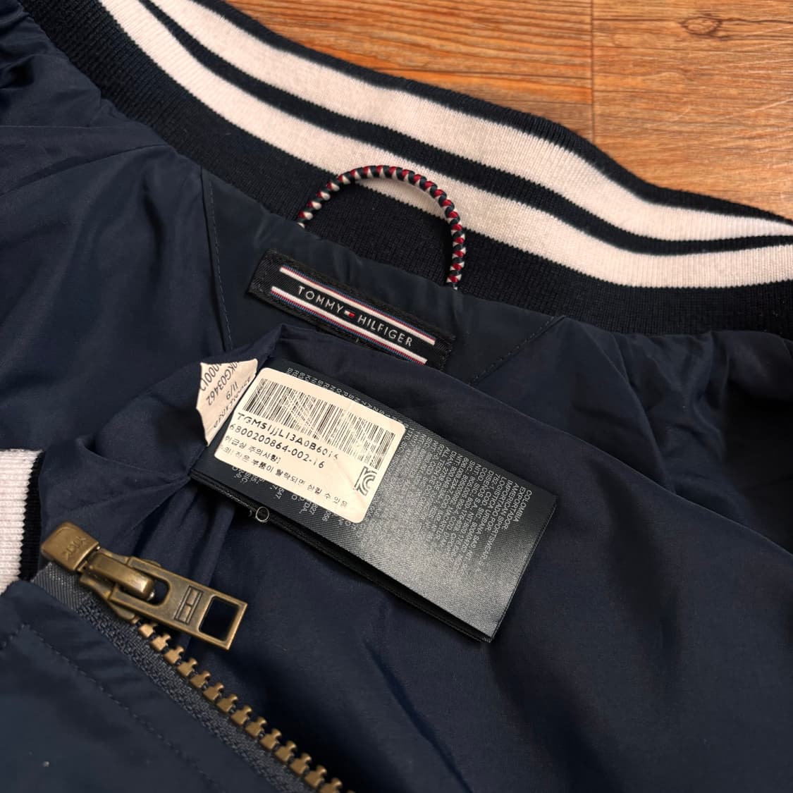 타미힐피거 여성 M 네이비 점퍼 블루종 스타디움 하트 상품이미지6