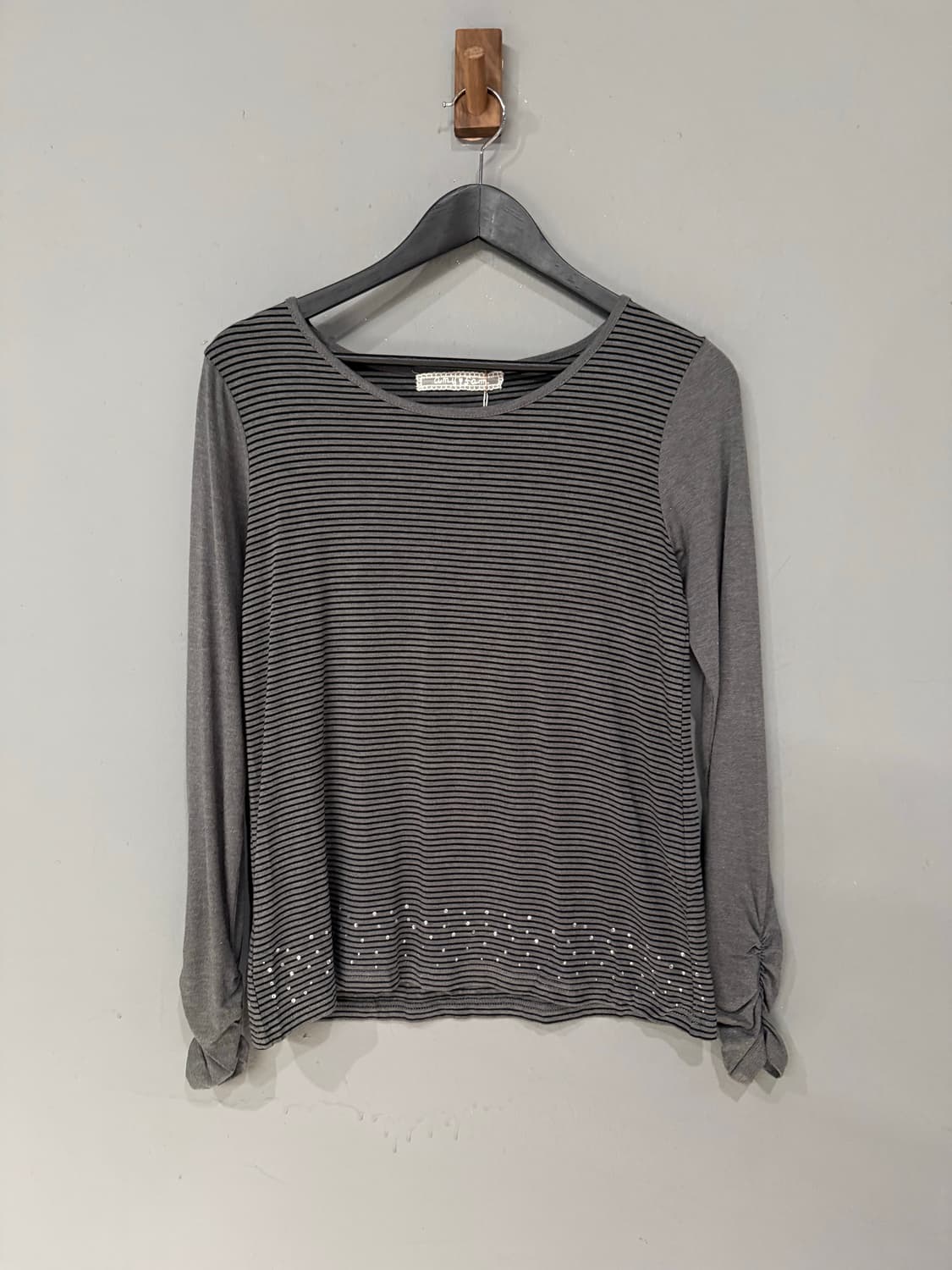 stripe pattern cubic point long sleeve 상품이미지4