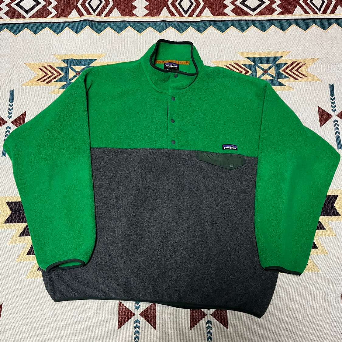 파타고니아 신칠라 투톤 컬러 스냅티 XXL 상품이미지1