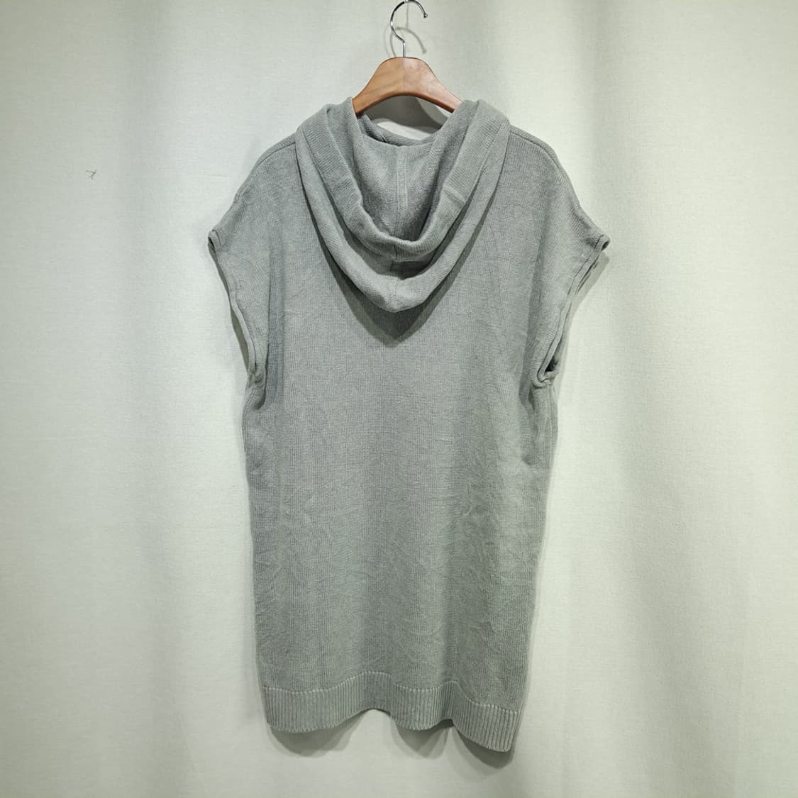 CL128 L 타미힐피거 후드 반소매 코튼 혼방 니트 원피스 상품이미지4