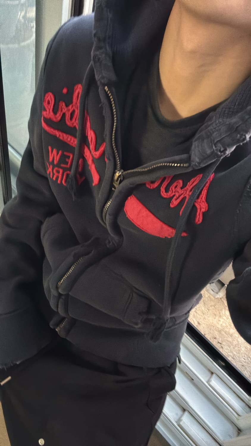 아베크롬비 데미지 디테일 후드직업 상품이미지1