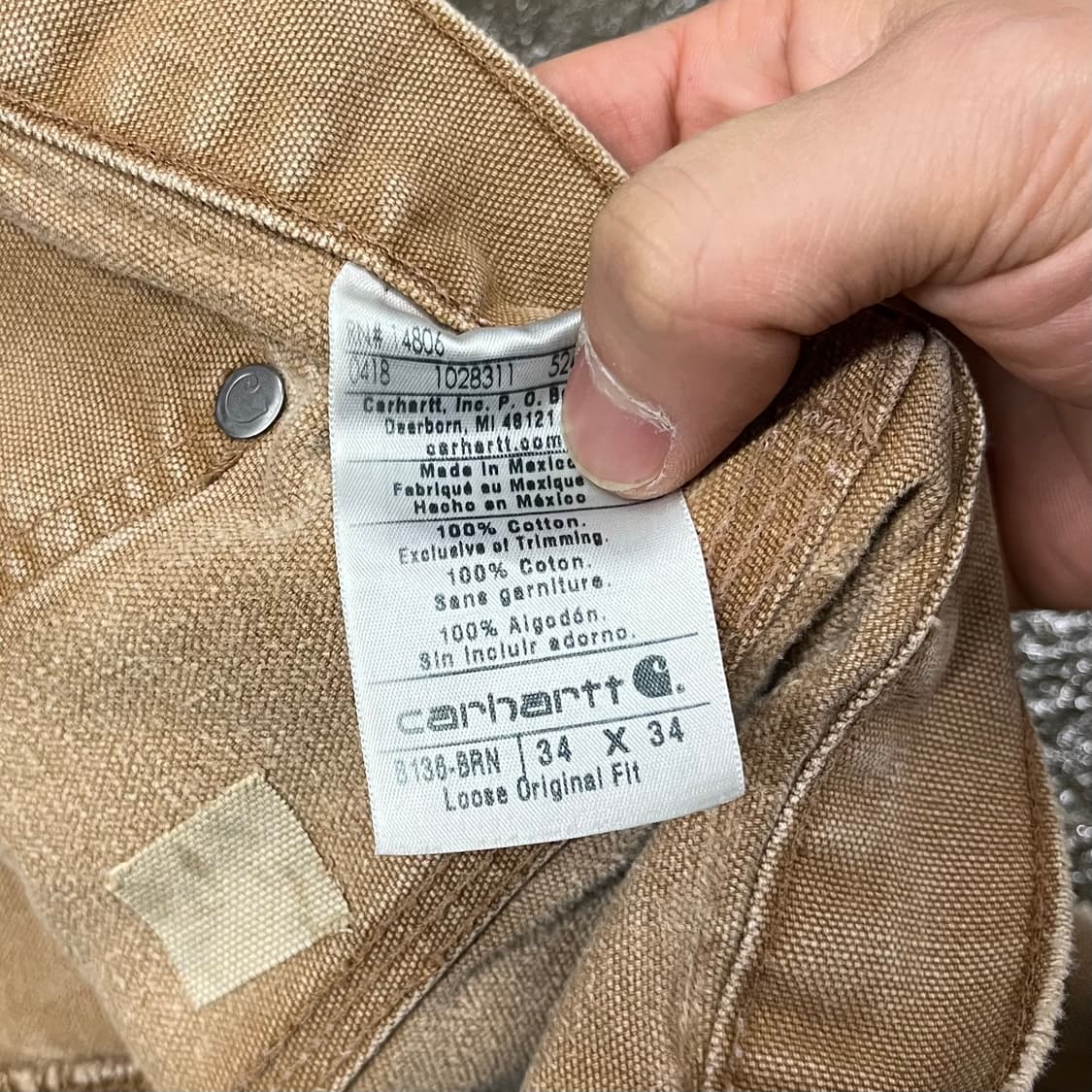 Carhartt 더블니 워크 팬츠 (33“) 상품이미지6