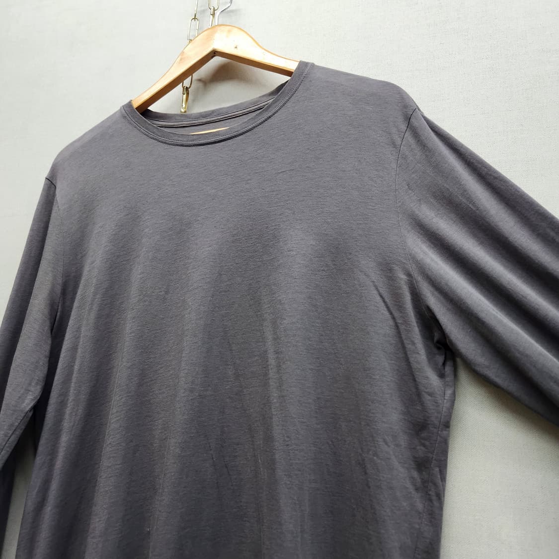 띠어리 로고자수 롱슬리브 긴팔티 L(L) 상품이미지3