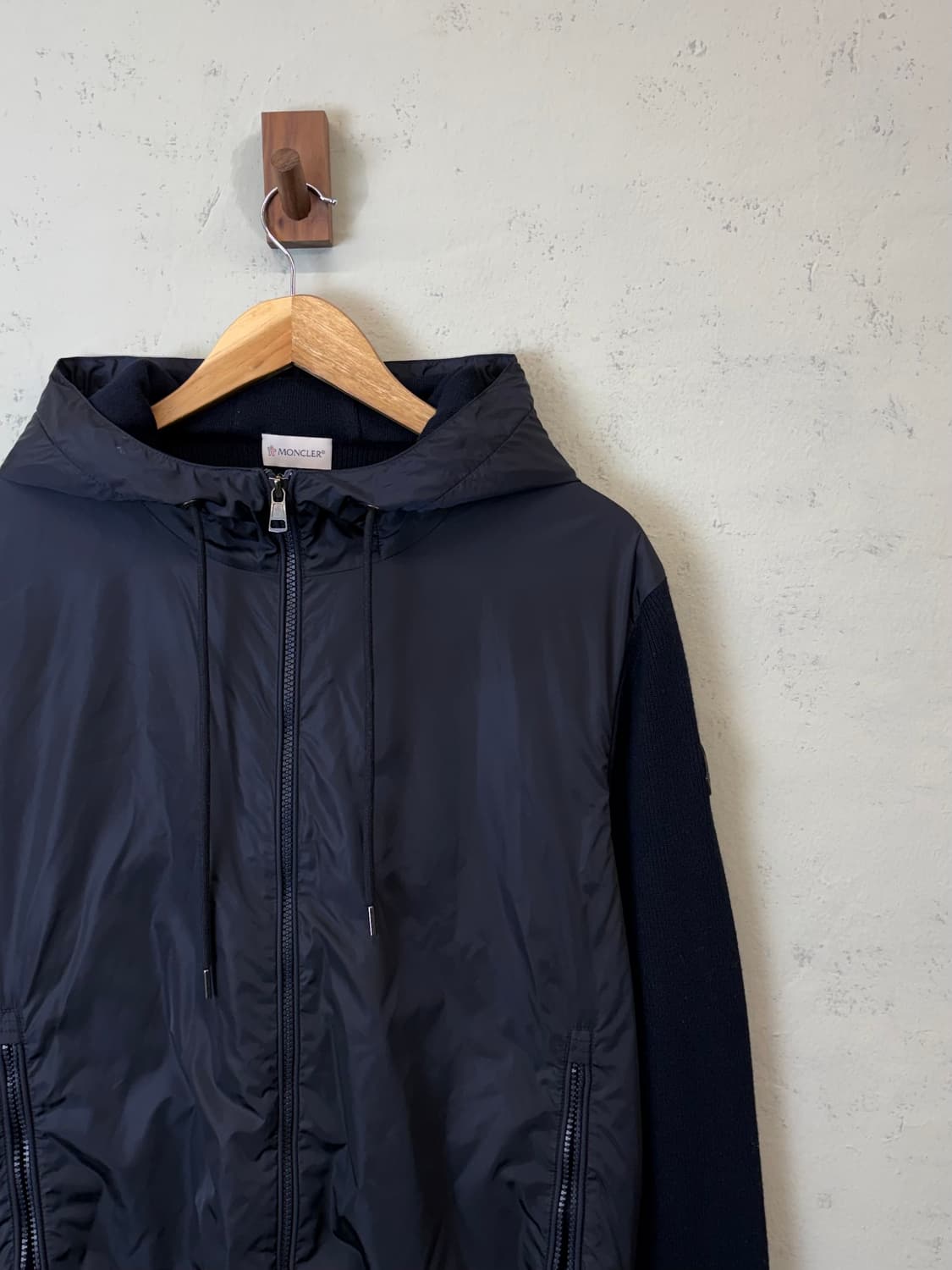 몽클레어 니트 바람막이 후드 자켓 상품이미지2