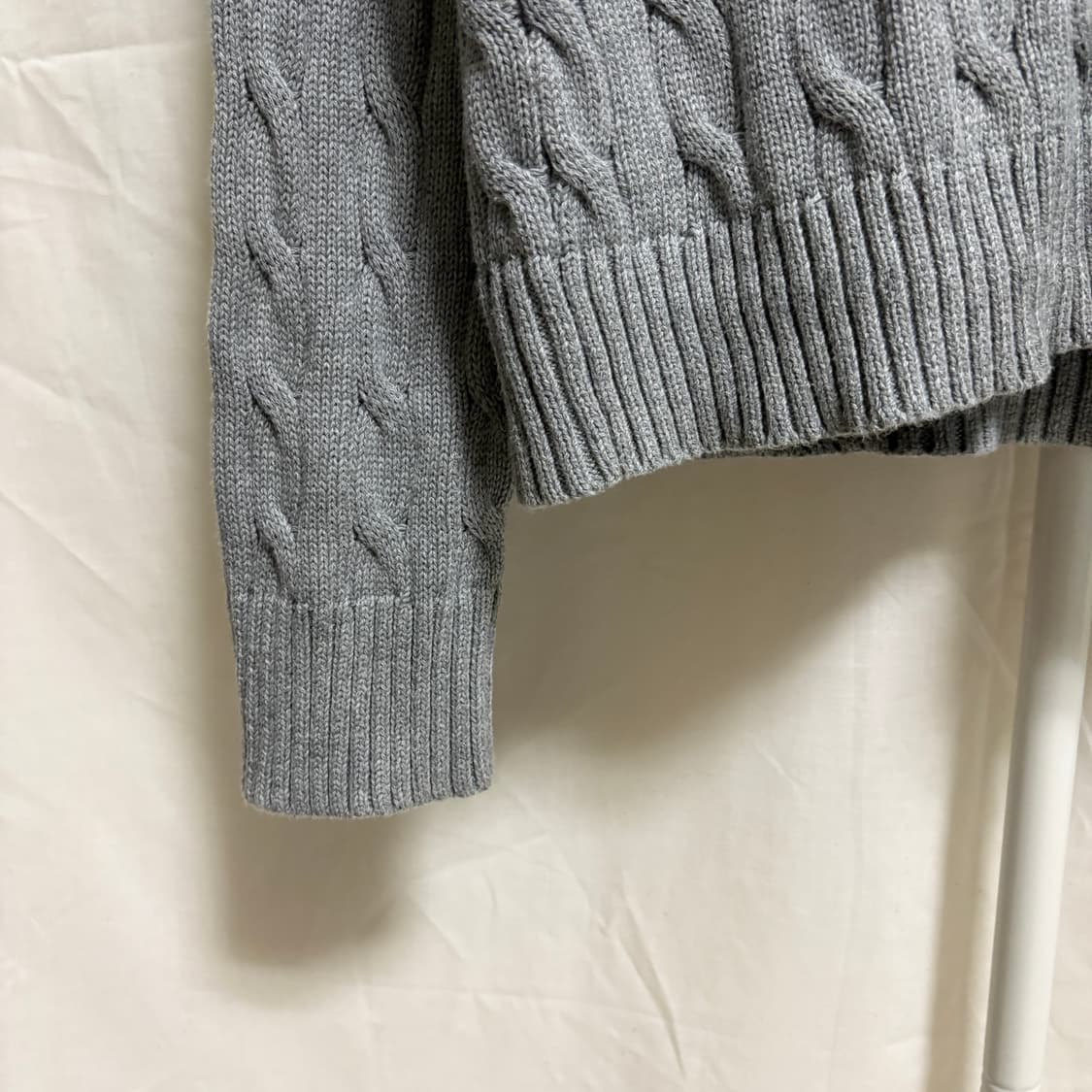 폴로 랄프로렌 코튼 케이블 니트 / 그레이, L 상품이미지6