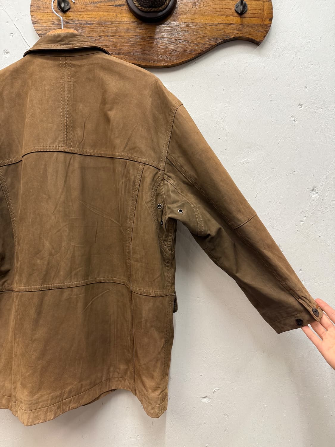 90s Intermezzo Cowhide Leather Field Jac 상품이미지5