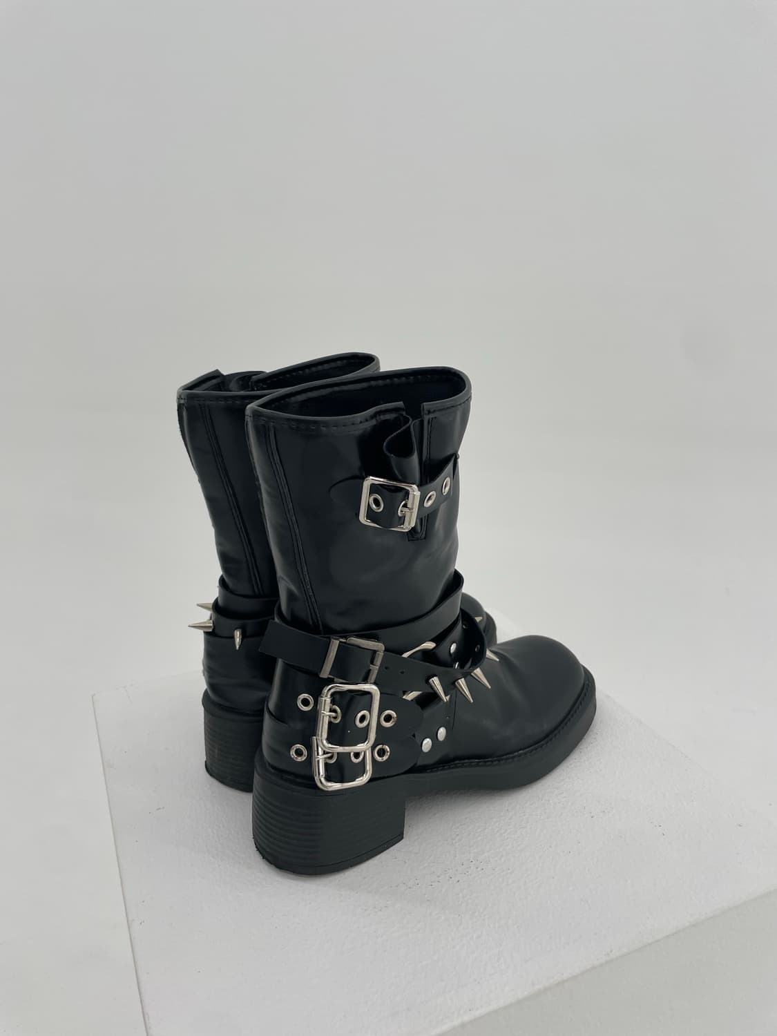 Black Studded detail Boots  상품이미지4