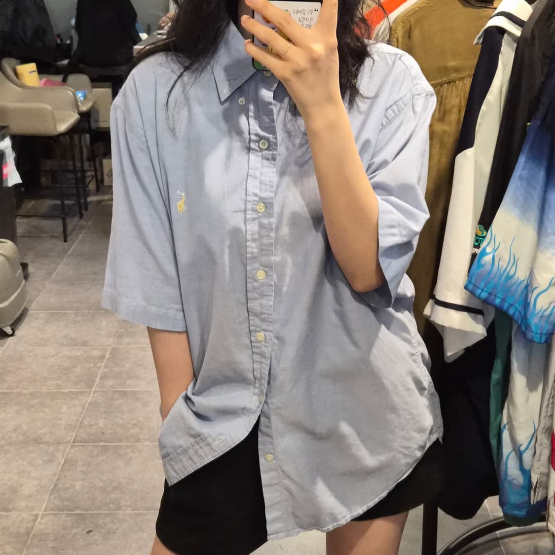 [NO.9] 폴로 반팔 셔츠 하늘(소라) 상품이미지3