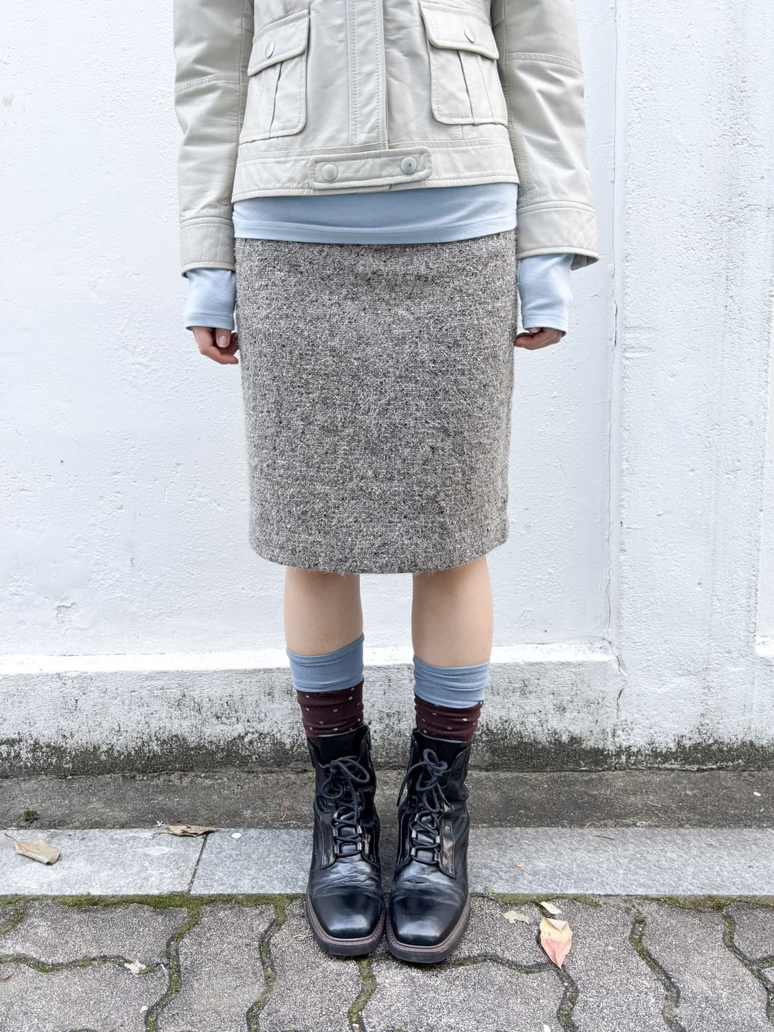 아르마니 트위드 스커트 상품이미지2