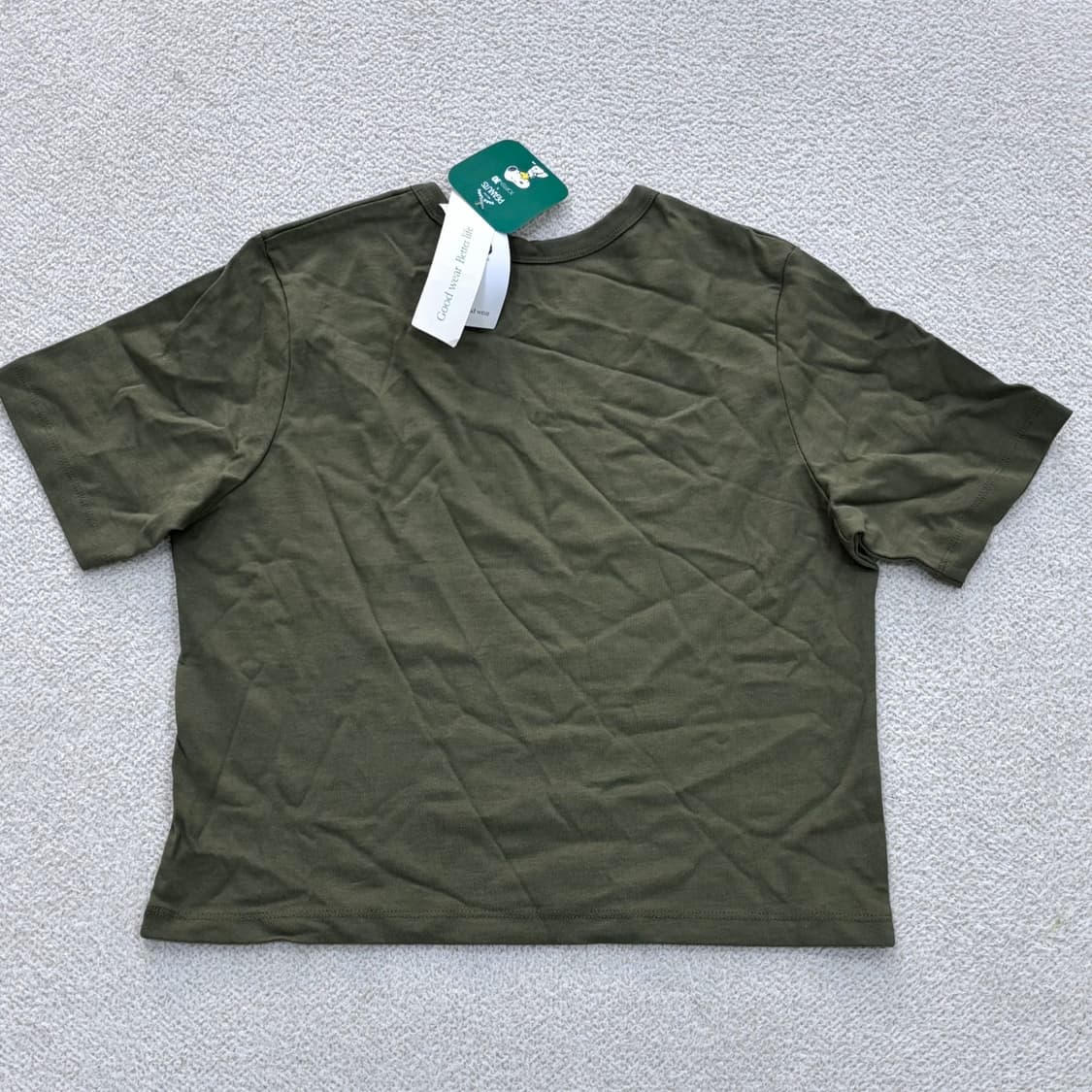 95 새상품 탑텐 피너츠 크롭 티셔츠 0401E 상품이미지2