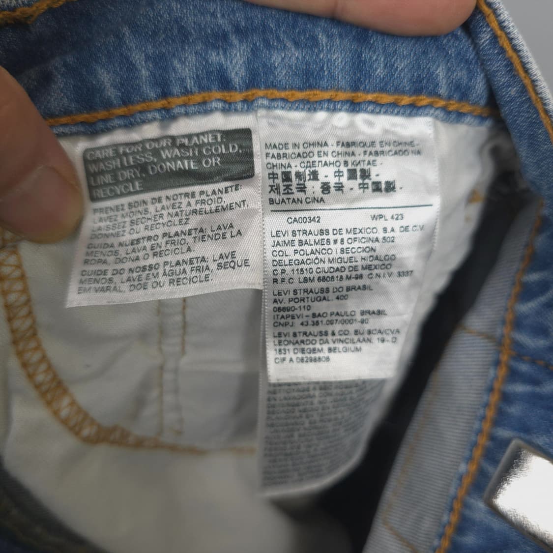 리바이스 Levis 511 슬림핏 진청 데님 W33 L34 상품이미지9