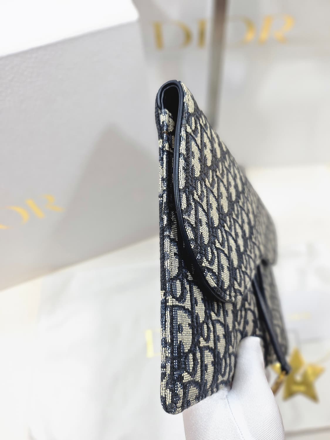 [정품] 디올 오블리크 새들 파우치 클러치 S5698CTZQ 상품이미지2