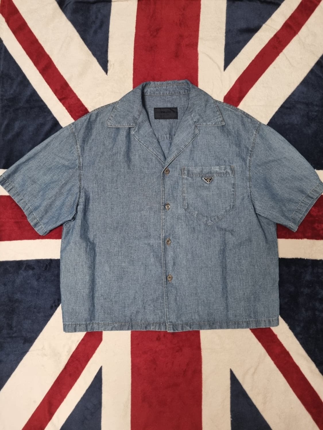 프라다 셀비지 데님 반팔 상품이미지1