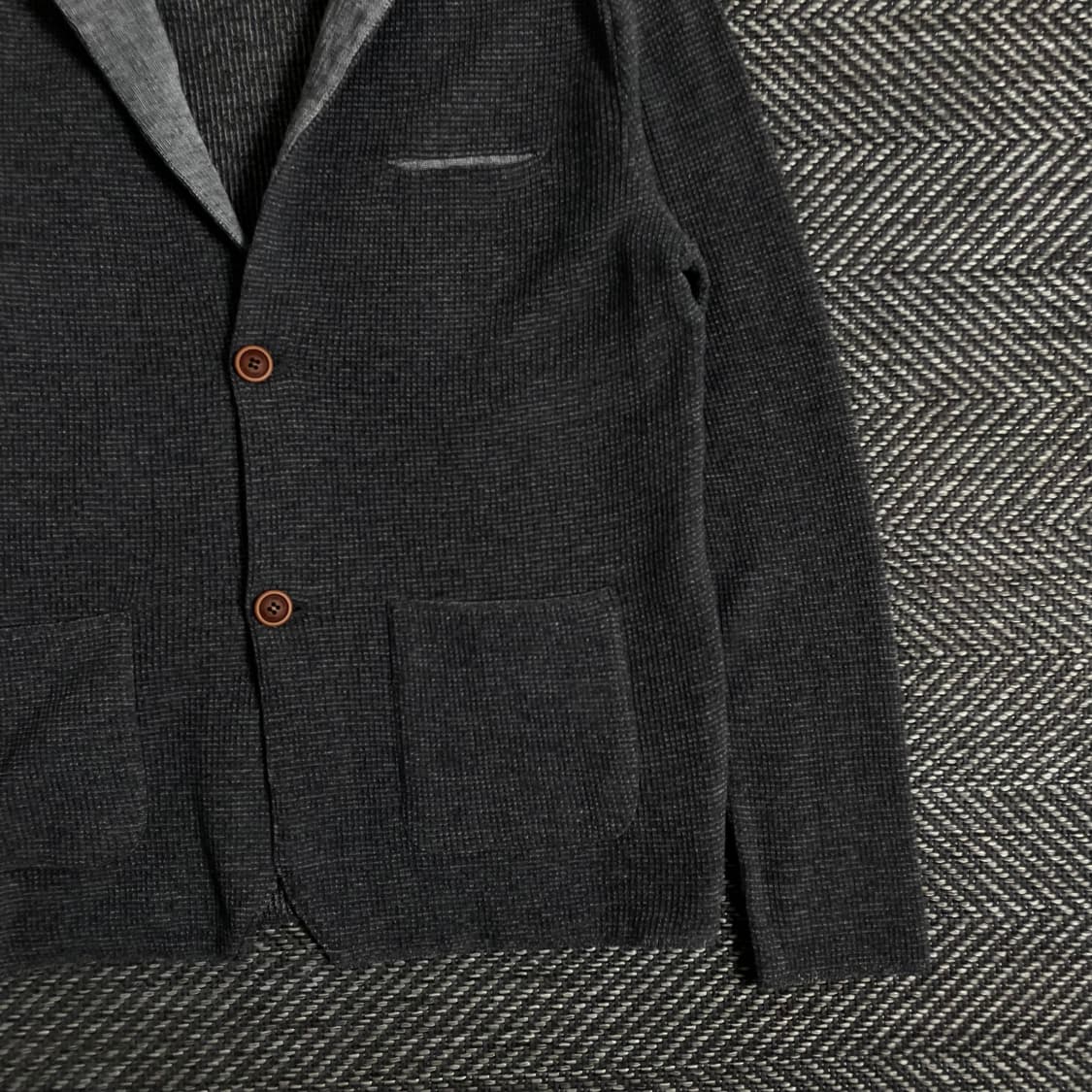 시리즈 미니멀 카라넥 니트 자켓o 3181 상품이미지2