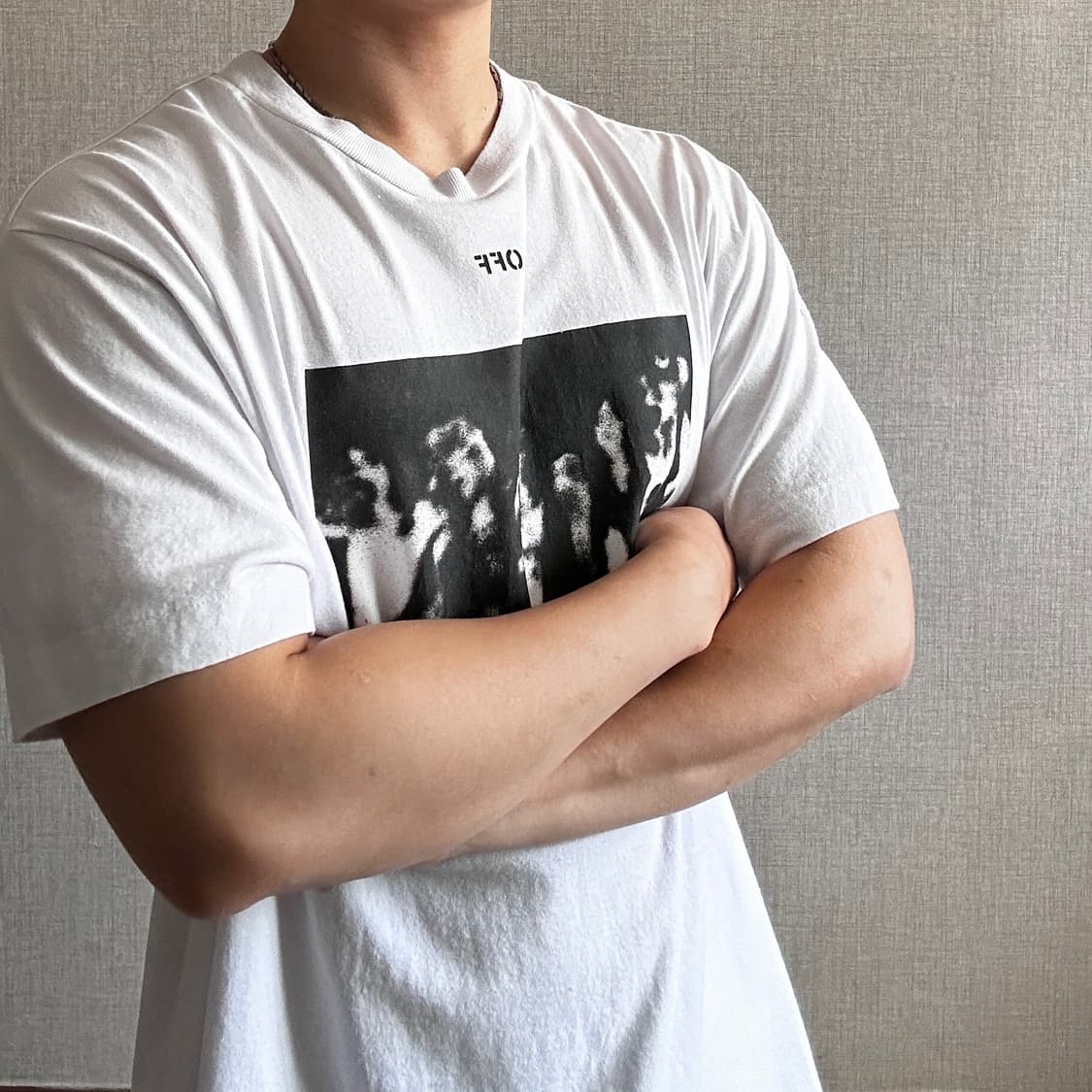 Off-White 스프레이 페인팅 오버 반팔 티셔츠 상품이미지4