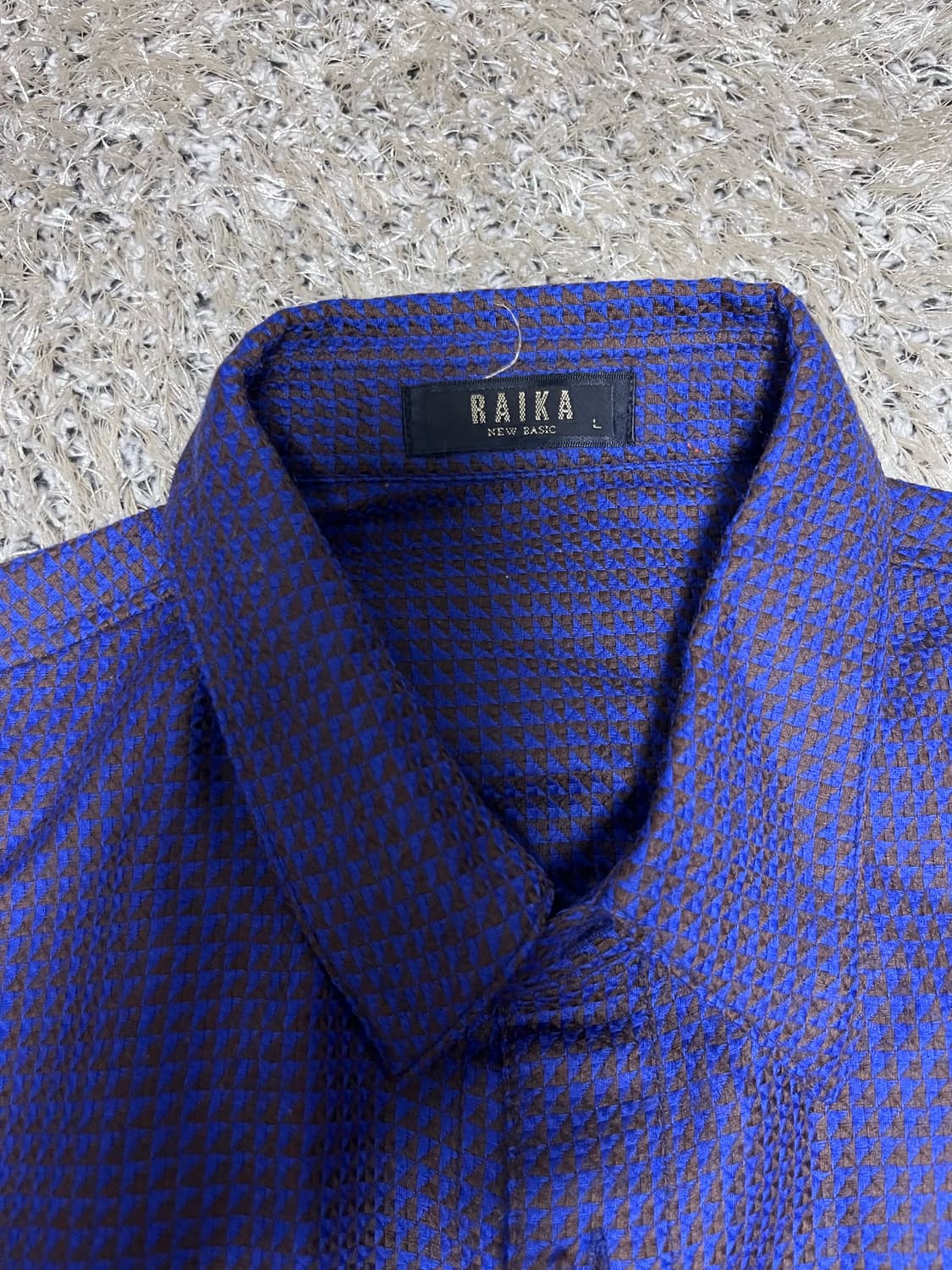 일제 RAIKA 울 셔츠 사이즈 105 상품이미지4