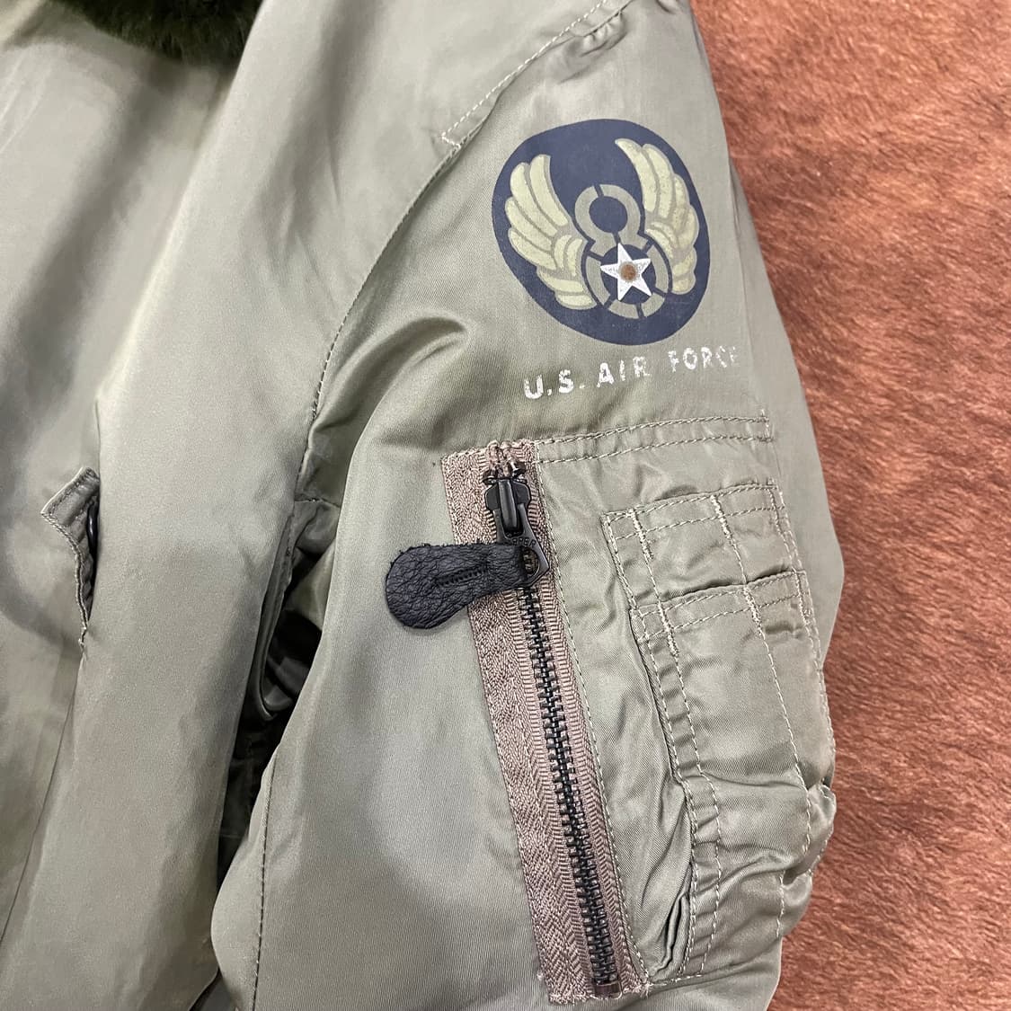 U.S.A.P 타입 b-15 플라이트자켓 (털포함) 상품이미지5