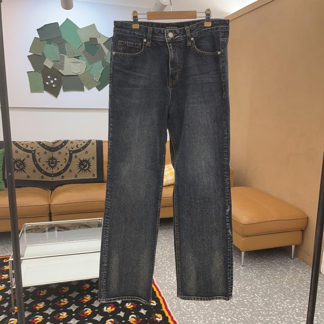 피스워커 올드스쿨 빈티지 모던캐주얼 워싱 데님팬츠 30인치 C07907 상품이미지3