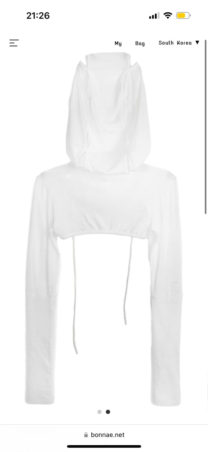 본네 후디 볼레로 화이트 상품이미지2