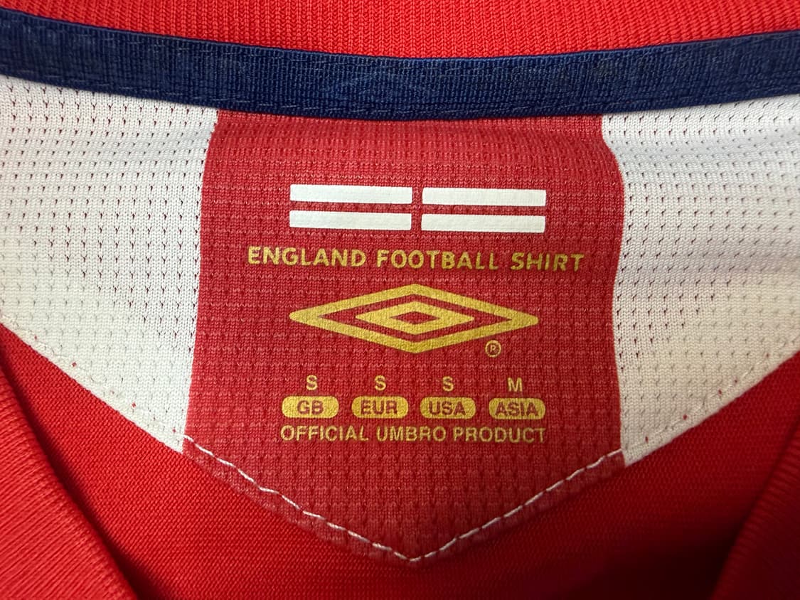 [S] 엄브로 잉글랜드 국대 06-08 어웨이 베컴 마킹 유니폼 상품이미지9