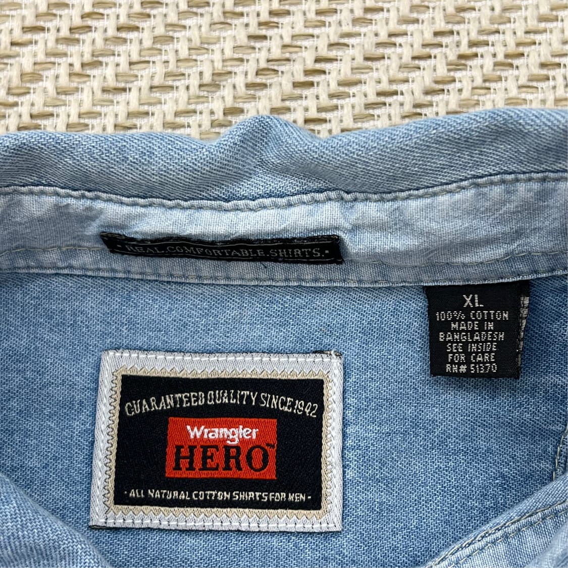 랭글러 투포켓 데님셔츠 r2622 상품이미지5