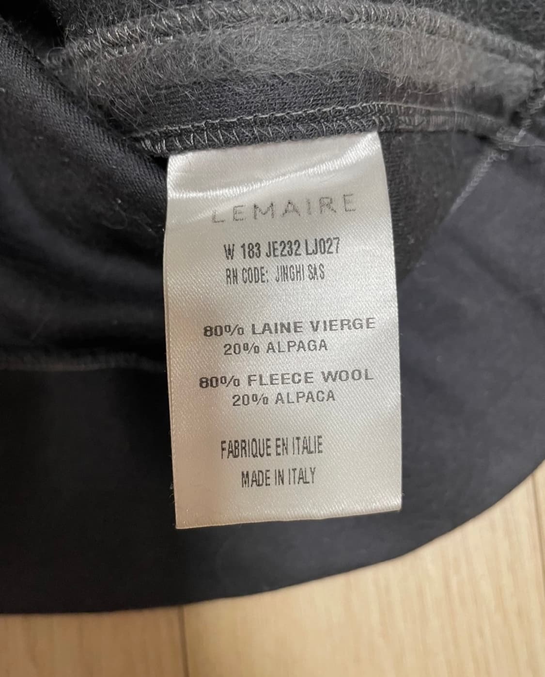 LEMAIRE 르메르 울 알파카 니트 사이즈 M (슬림핏) 상품이미지4