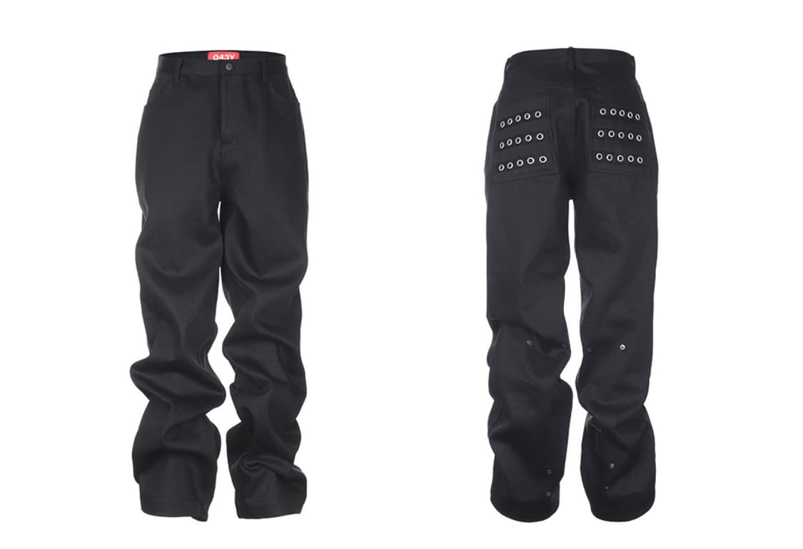 B.access [Eyelet Button Black Jeans]  상품이미지2