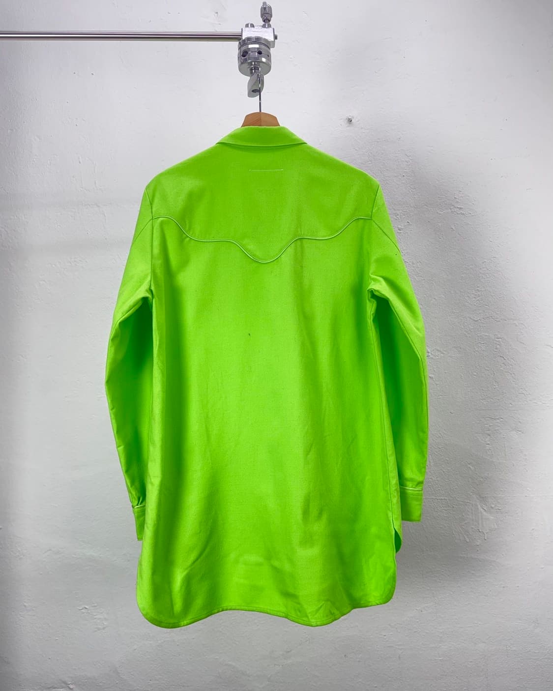 MM6 메종 마르지엘라 네온 그린 웨스턴 롱셔츠 상품이미지6