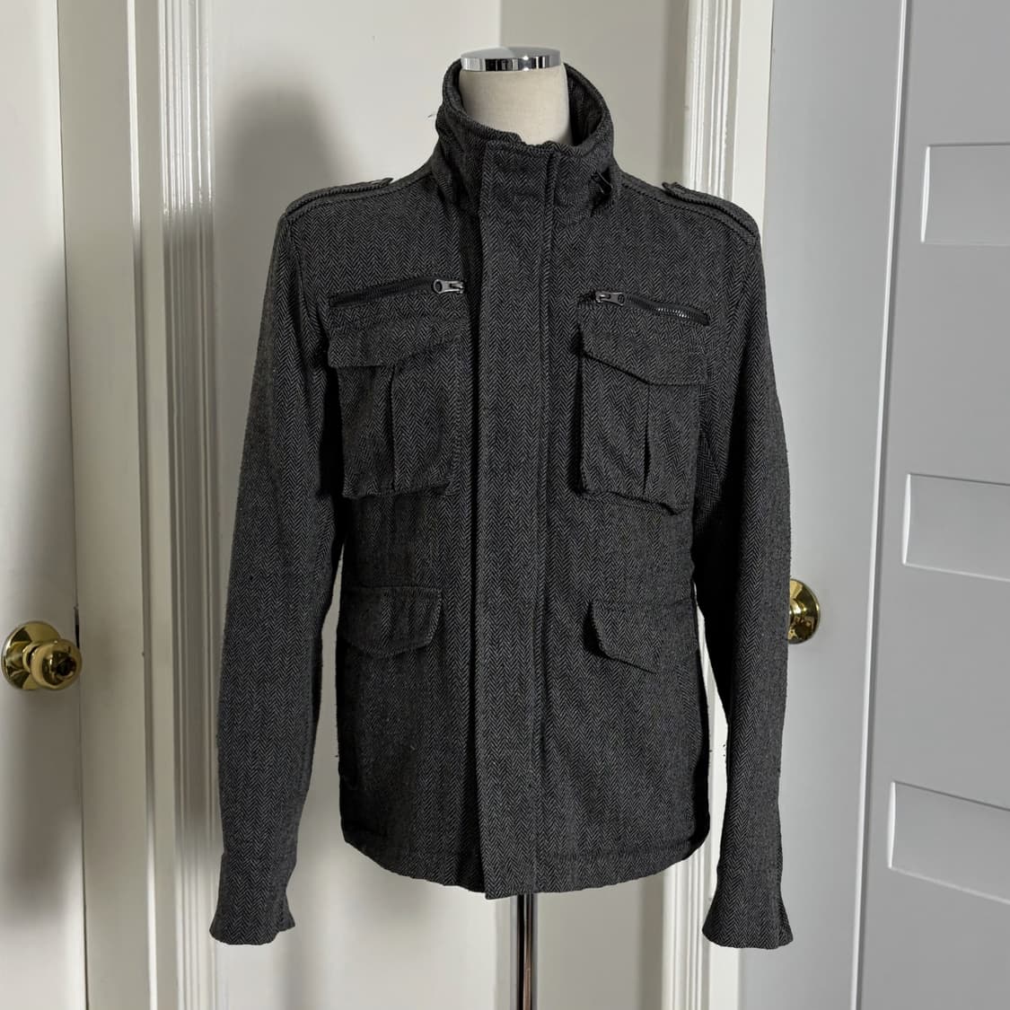 JPN 헤링본 유틸리티 자켓 상품이미지3