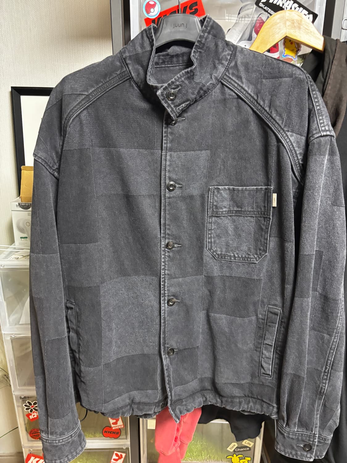 준지 자카드 데님셔츠 사이즈 50  상품이미지1