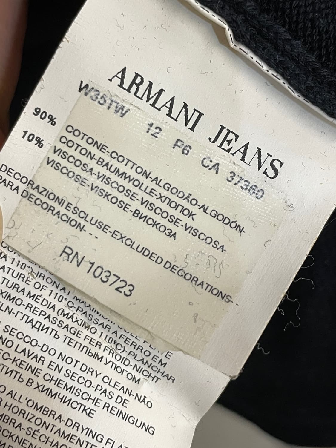 아르마니 진스 니트 후디 상품이미지5