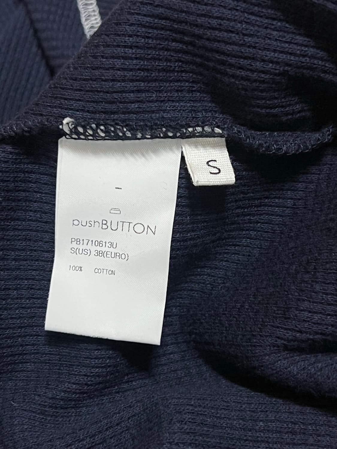 푸시버튼 큐빅 슬리브리스 코튼탑 상품이미지7