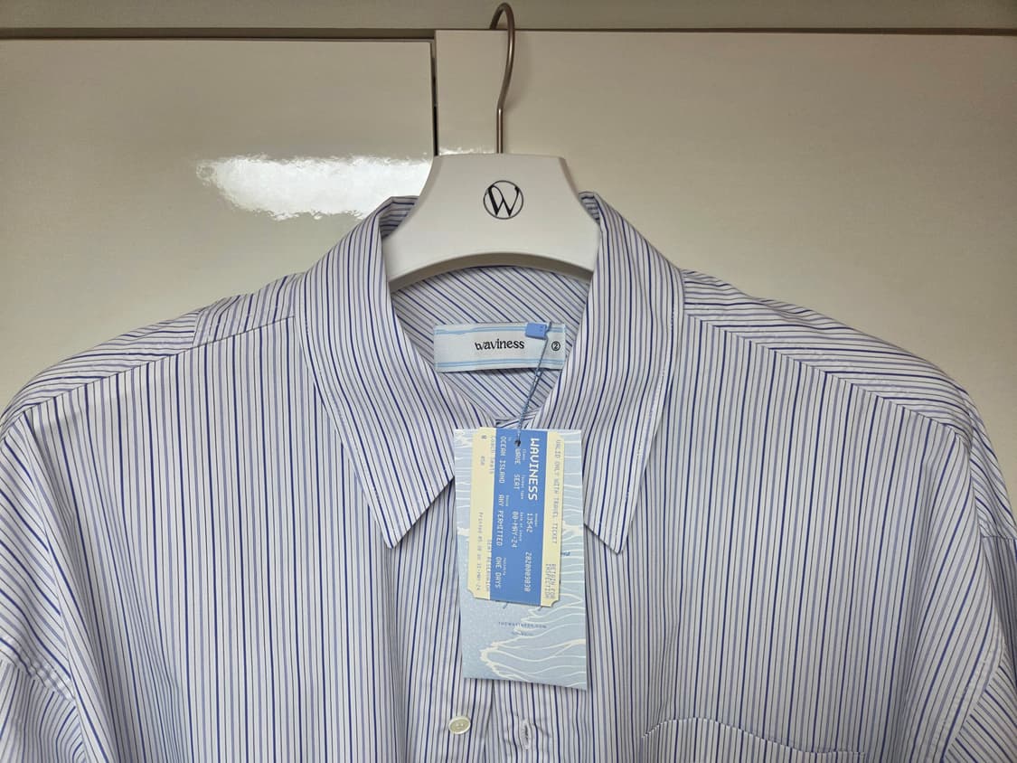 웨이비니스 오리가미 셔츠 (Ocean blue, 2 size) 상품이미지2